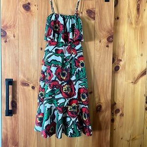 La DoubleJ Tiered Poppy Dress with removable straps. Size M worn once!